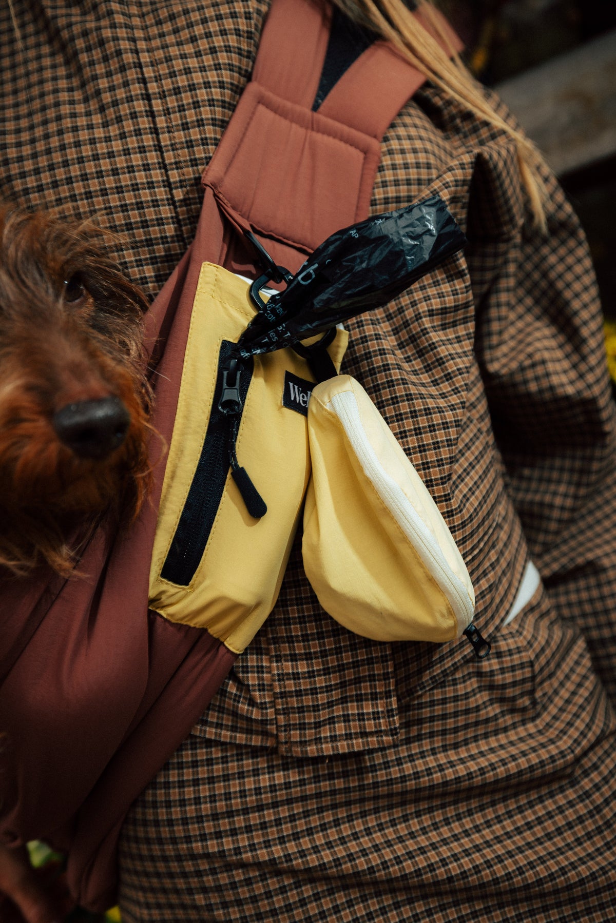 Petit sac à friandises jaune et marron - Weloca