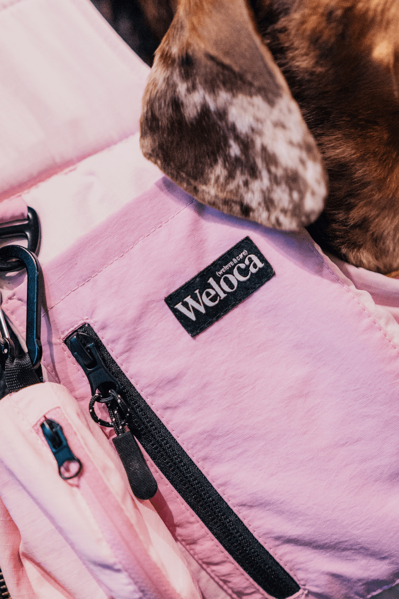 Sac de transport en bandoulière rose - Weloca