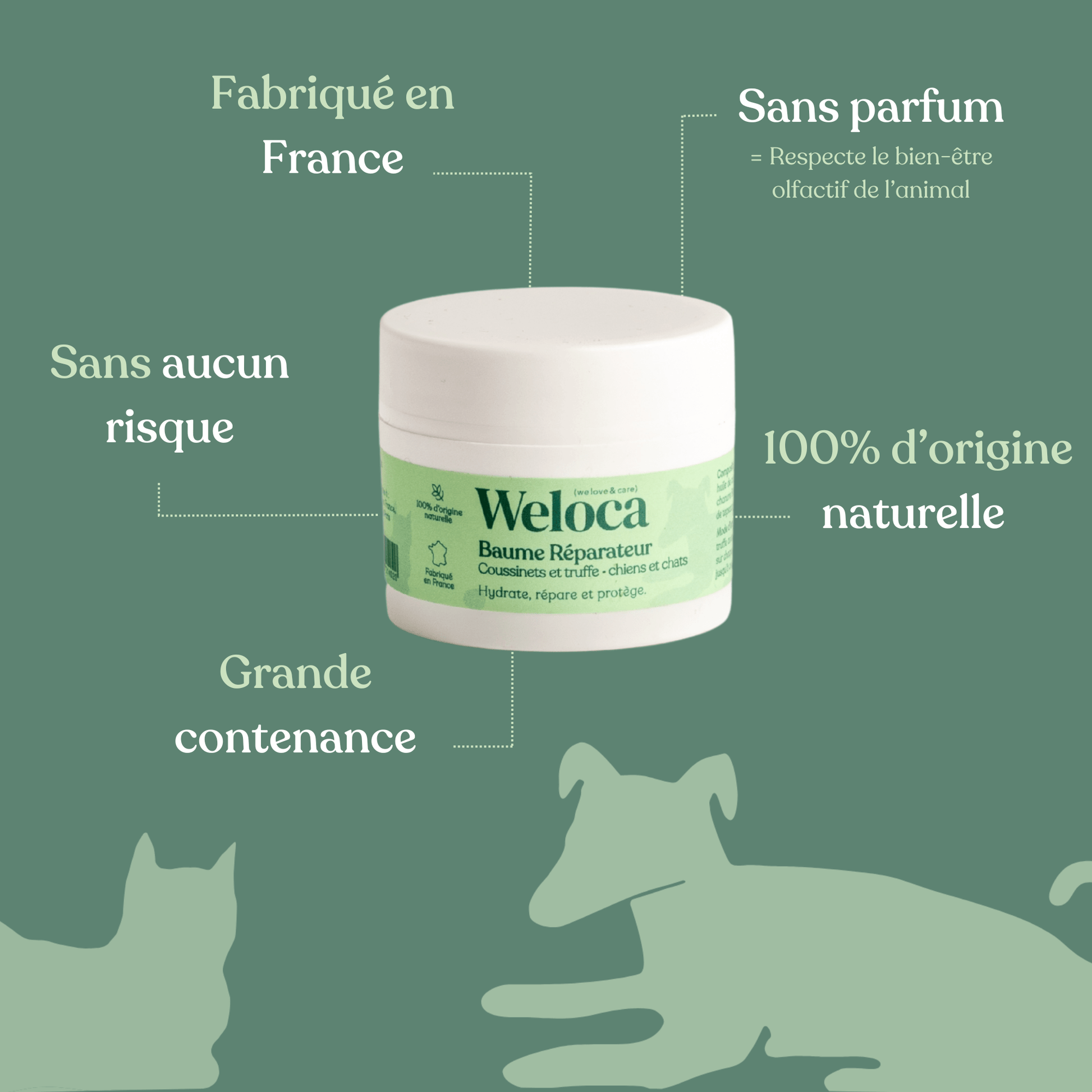 Baume réparateur | Chien et chat - Weloca