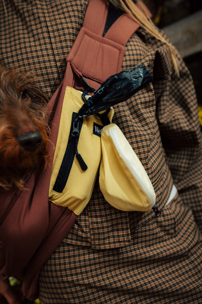 Petit sac à friandises jaune et marron - Weloca