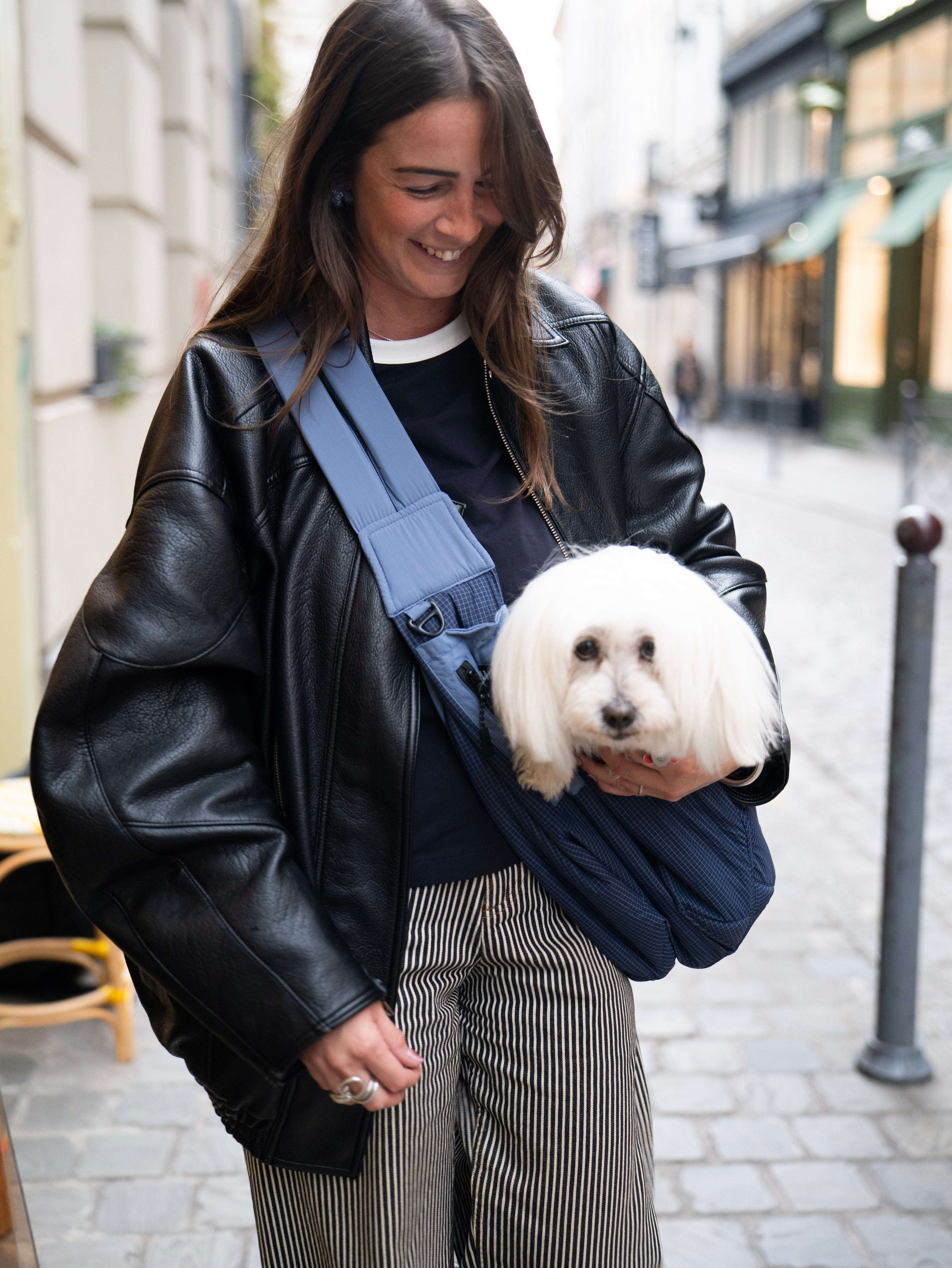Sac de transport en bandoulière bleu - Weloca