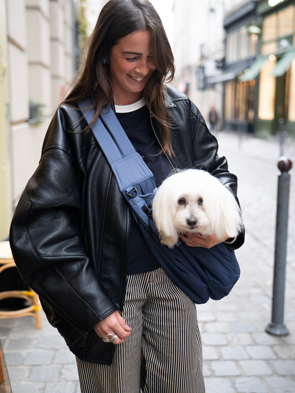 Sac de transport en bandoulière bleu - Weloca
