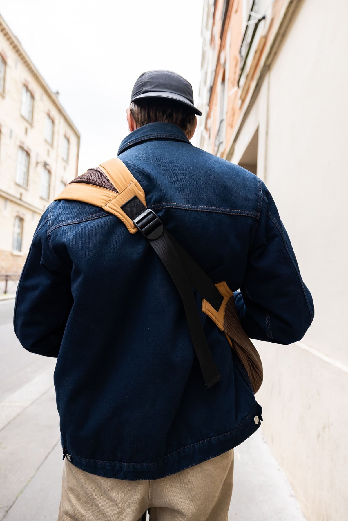 Sac de transport en bandoulière marron - Weloca