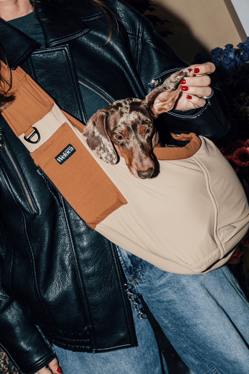 Sac de transport en bandoulière marron - Weloca