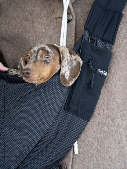 Sac de transport en bandoulière noir - Weloca