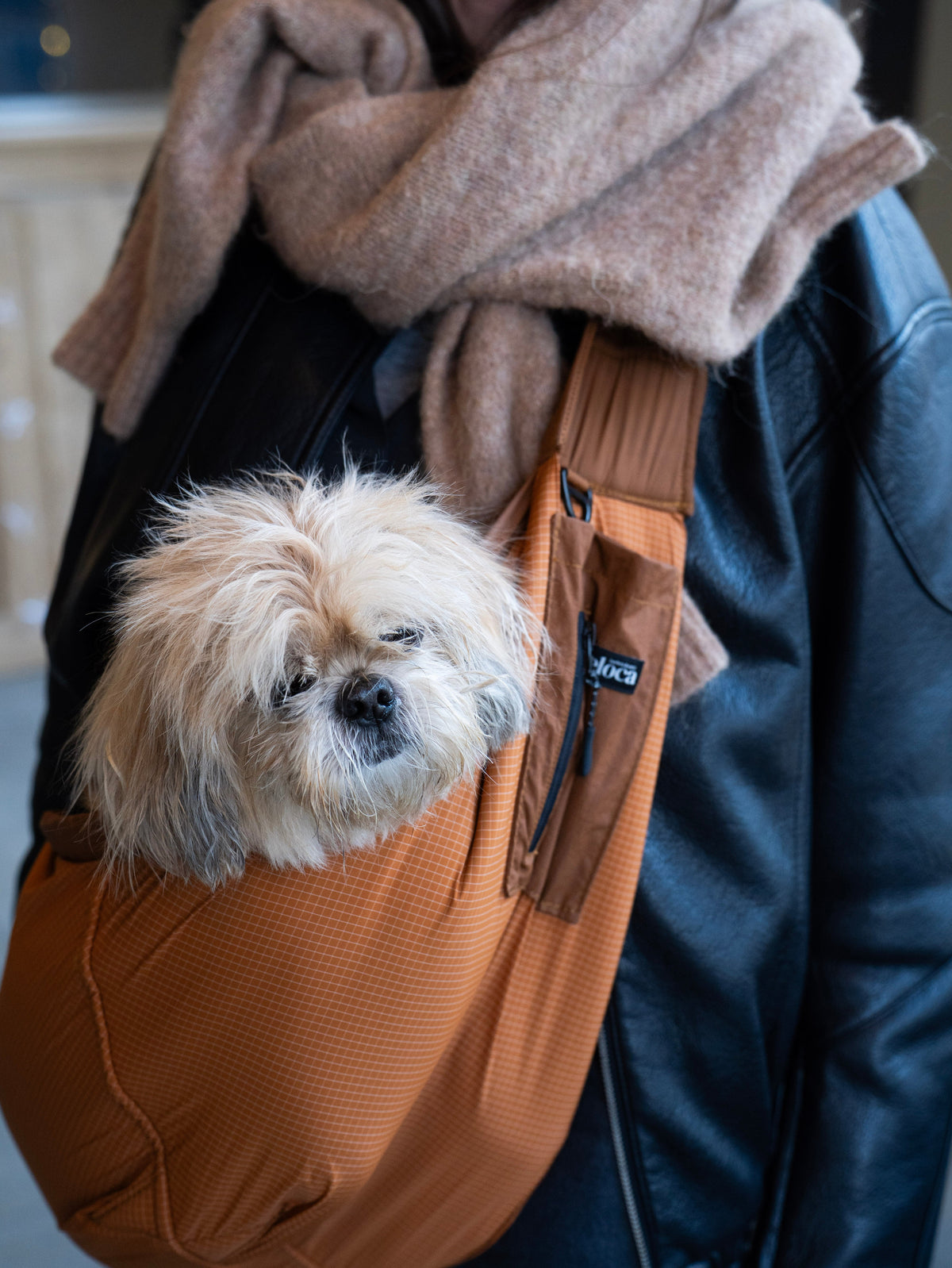 Sac de transport en bandoulière orange - Weloca