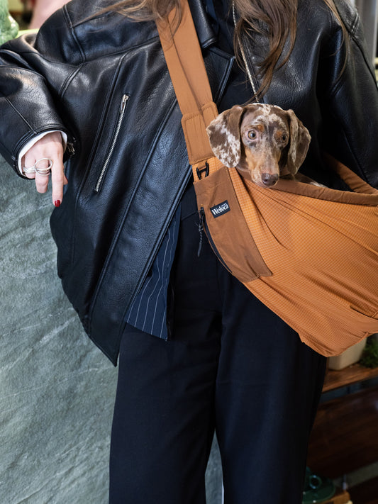 Sac de transport en bandoulière orange - Weloca