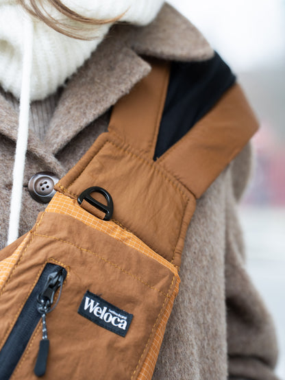 Sac de transport en bandoulière orange - Weloca