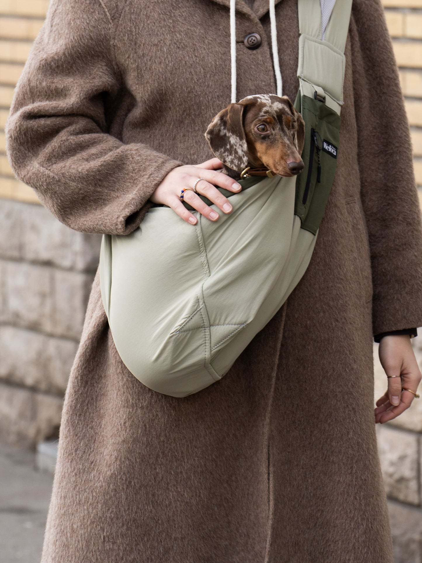 Sac de transport en bandoulière vert - Weloca