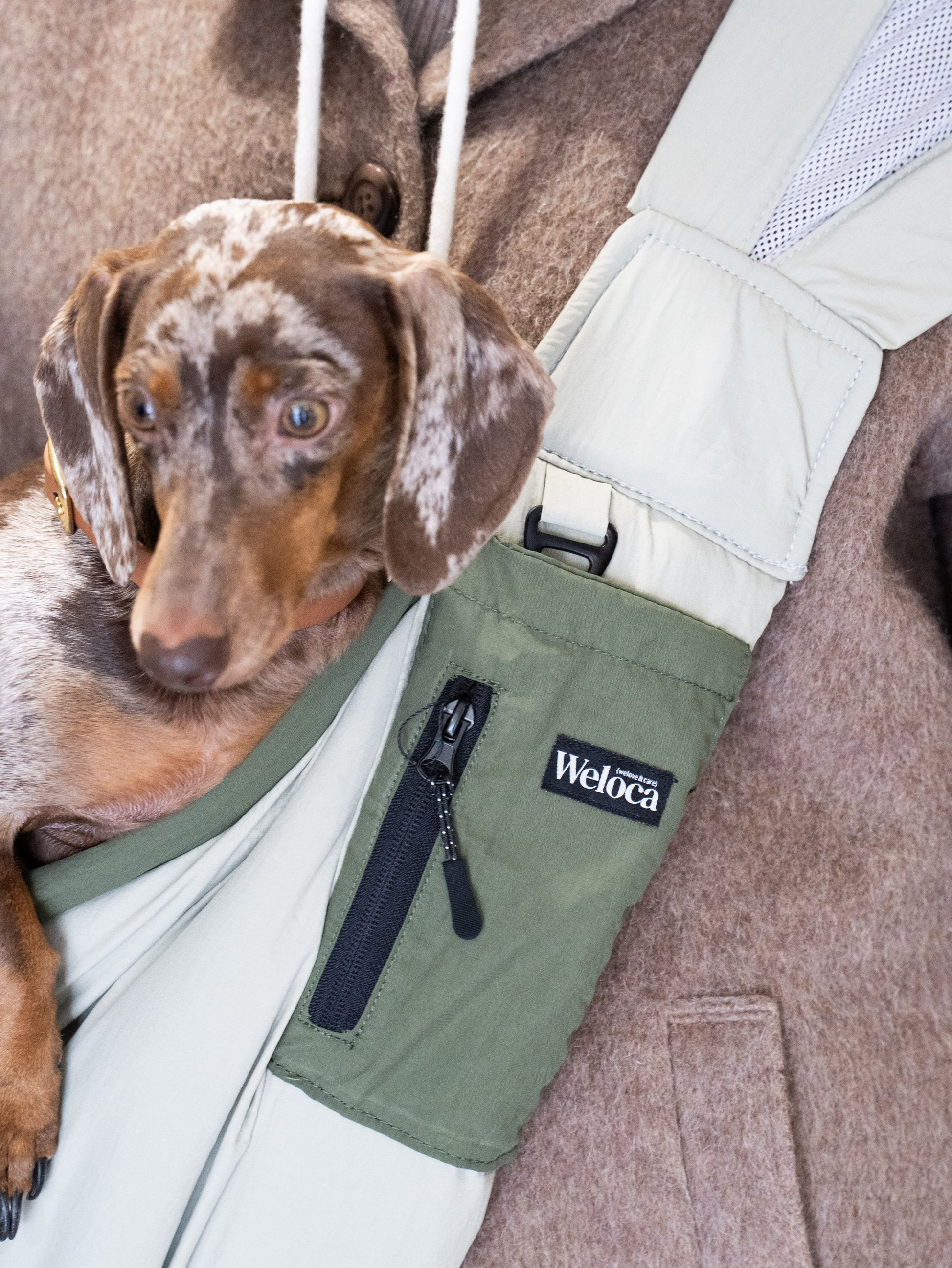 Sac de transport en bandoulière vert - Weloca